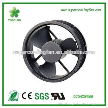 254mm 220v ac Cooling Fan For Motor